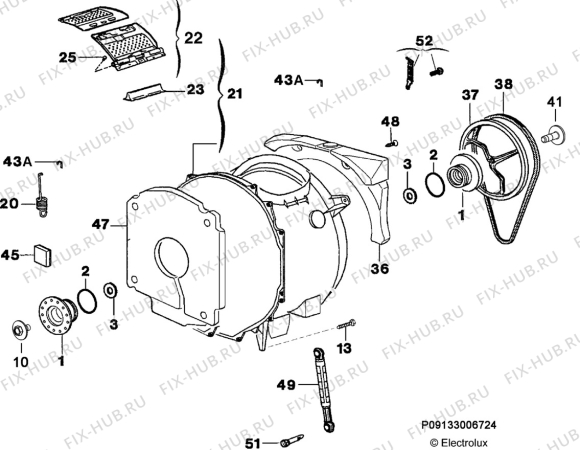 Взрыв-схема стиральной машины Rosenlew RTT1060 - Схема узла Functional parts 267